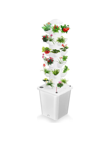 Sistema de Cultivo Hidropónico KANQIDKG Torre Vertical 30 Plantas