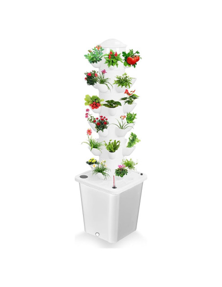 Sistema de Cultivo Hidropónico KANQIDKG Torre Vertical 30 Plantas