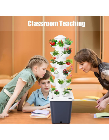 Torre Hidropónica Vertical GIFZES 30 Plantas 10L Riego Automático