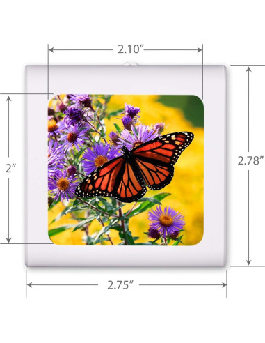 Luz Nocturna LED Art Plates Mariposa Regulable 0.5W