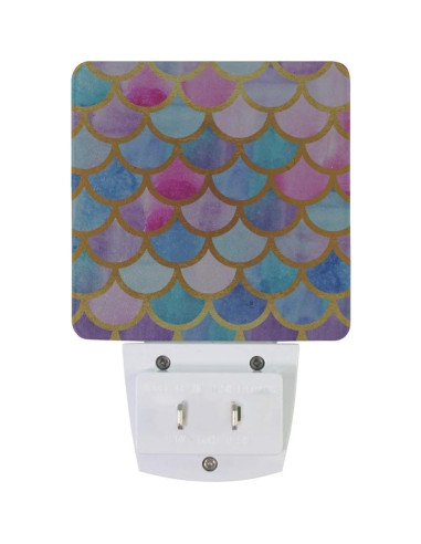 Luz Nocturna LED Escamas de Sirena con Sensor Automático