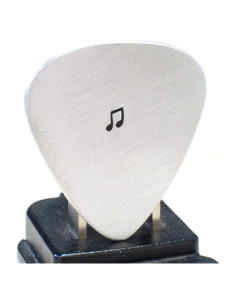 Pua de guitarra de aluminio hecha a mano 3.3x2.9 cm