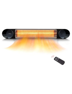 Calentador Infrarrojo Veito 1500W Negro - Eficiente y Silencioso