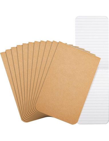 Cuaderno Mini Paper Junkie - Paquete de 12, 6.8 x 11.4 cm