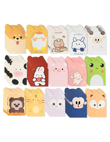 105 Mini Cuadernos ZestNova para Niños - Animales Caricatura