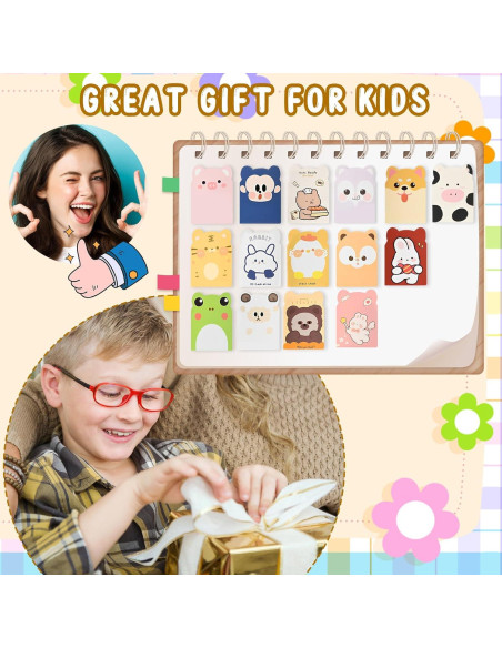 105 Mini Cuadernos ZestNova para Niños - Animales Caricatura