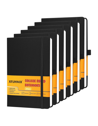 Cuadernos Rayados XRUNMIX Tapa Dura 160 Páginas 14.5x20.3cm