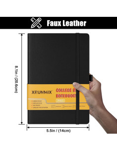 Cuadernos Rayados XRUNMIX Tapa Dura 160 Páginas 14.5x20.3cm 2