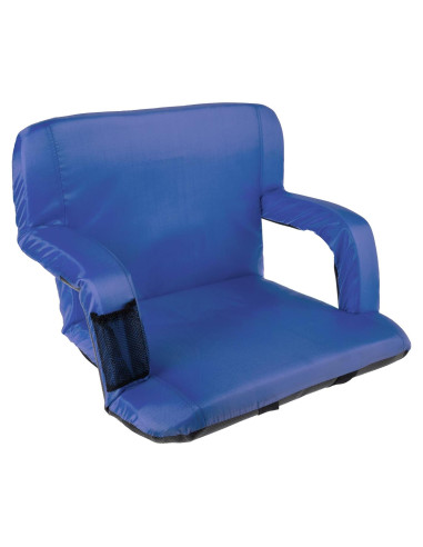 Silla de Estadio Ancha Home-Complete Azul con Respaldo y 6 Posiciones