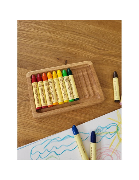 Soporte de Crayones de Madera Waldorf para 8 Varitas