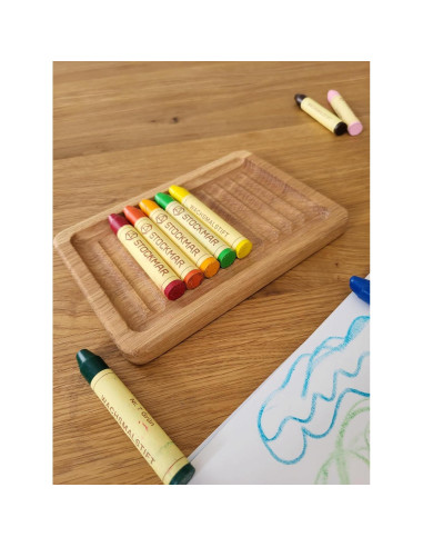 Soporte de Crayones de Madera Waldorf para 8 Varitas