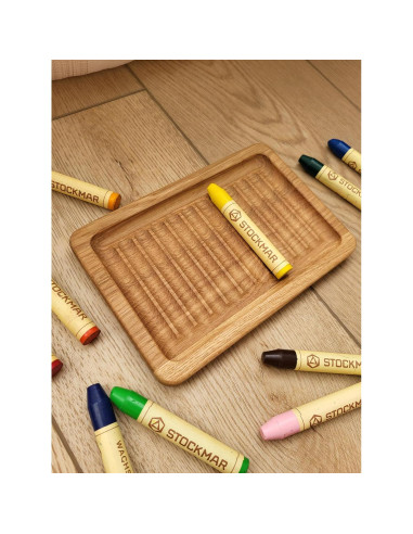 Soporte de Crayones de Madera Waldorf para 8 Varitas