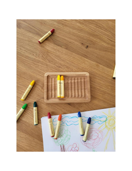 Soporte de Crayones de Madera Waldorf para 8 Varitas