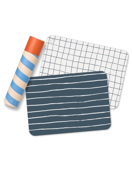 Manteles de Silicona Aplainr para Niños - Set de 2, Hora Azul