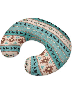 Funda de Almohada de Lactancia Tongluoye Caballo Boho Azteca 2