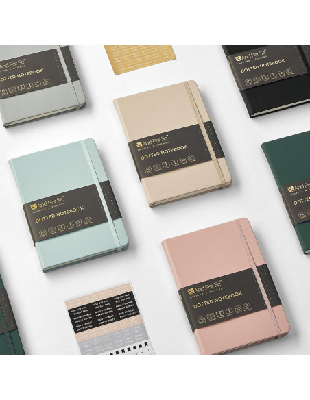 Cuaderno de Puntos And Per Se A5 Negro 160 Páginas 100gsm