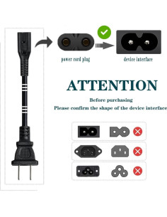 Cable de Alimentación 0.91m UNIMOSON para Apple TV y Samsung 2