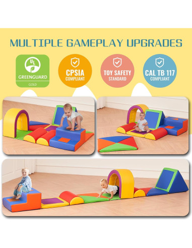 Juguetes de Escalada Wanan para Niños - 11 Piezas de Espuma