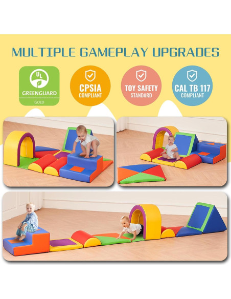 Juguetes de Escalada Wanan para Niños - 11 Piezas de Espuma