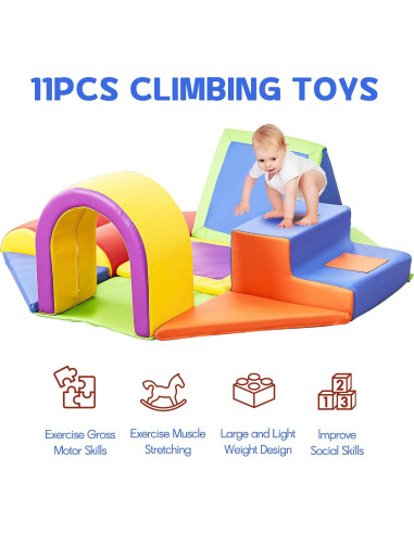 Juguetes de Escalada Wanan para Niños - 11 Piezas de Espuma