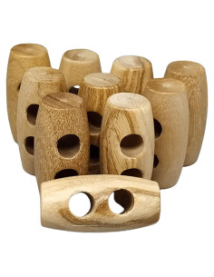 Botones de Madera de Olivo 20 mm - 12 Piezas - Botiboton SL