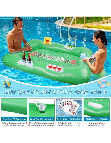 Mesa Flotante Grande MJZ para Pool 136x97 cm con Soportes