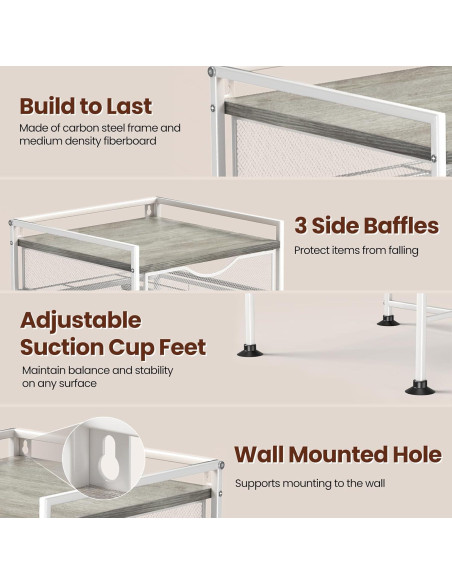 Organizador de Café Kssiaz con Soporte para Tazas y Cajón
