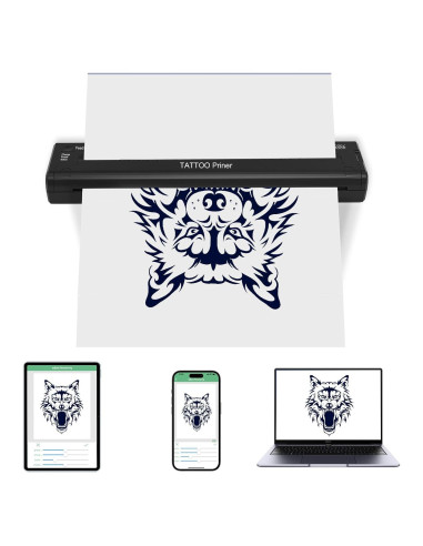 Impresora de Plantillas de Tatuaje YILONG ATS886 Bluetooth 0.5kg