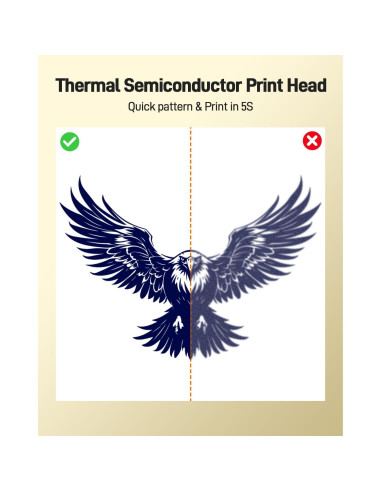 Impresora de Plantillas de Tatuaje YILONG ATS886 Bluetooth 0.5kg