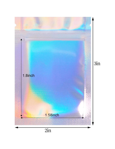 100 Bolsas Reutilizables a Prueba de Olores Tayfremn 5x7.6cm