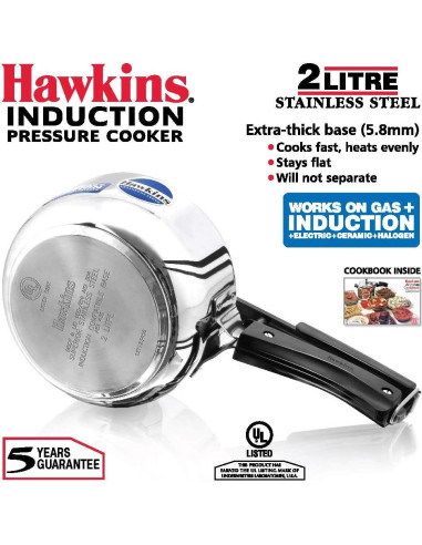 Olla a presión Hawkins B25 2 litros acero inoxidable