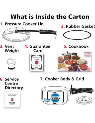 Olla a presión Hawkins B25 2 litros acero inoxidable