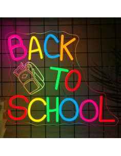 Señal LED Neon Regreso a Clases NOSUN 35.5x20.3cm 2