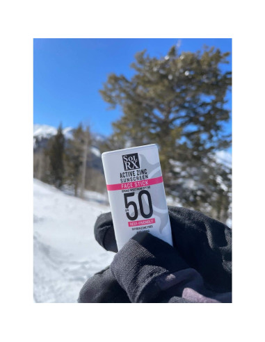 Protector Solar Mineral SolRX SPF 50 Barra Zinc 14g