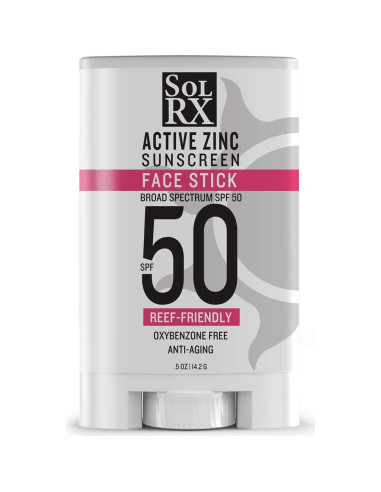 Protector Solar Mineral SolRX SPF 50 Barra Zinc 14g