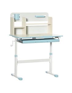 Escritorio de Estudio Qaba para Niños Ajustable Azul