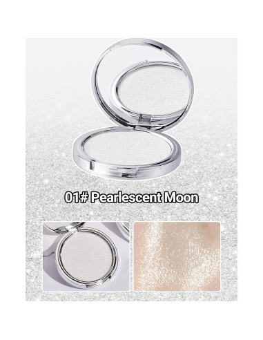 Iluminador Facial Erinde Shimmer 01 Luna Perlescente 70g