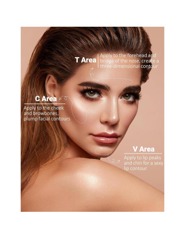 Iluminador Facial Erinde Shimmer 01 Luna Perlescente 70g