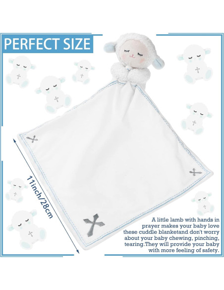 Manta de Seguridad Cordero Kinlop Azul para Bebés 28-30 cm