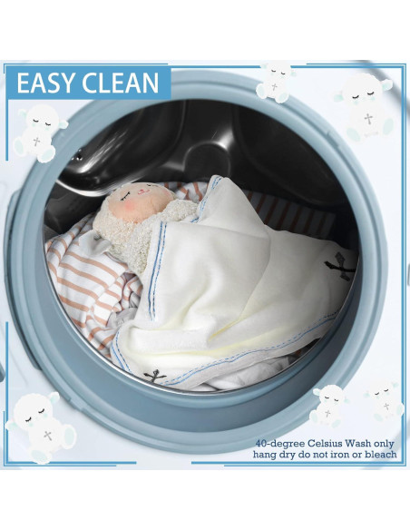 Manta de Seguridad Cordero Kinlop Azul para Bebés 28-30 cm