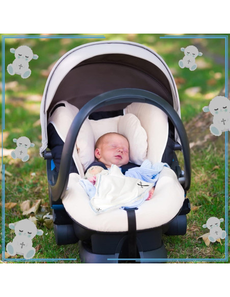 Manta de Seguridad Cordero Kinlop Azul para Bebés 28-30 cm