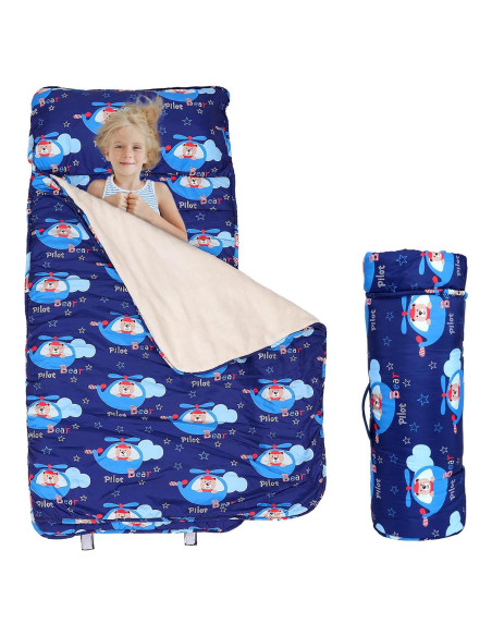 Colchoneta para Siesta Niños Orrhomi SD001 con Almohada y Manta