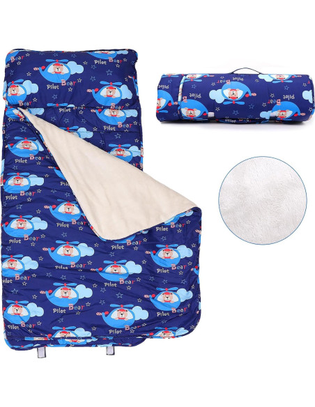 Colchoneta para Siesta Niños Orrhomi SD001 con Almohada y Manta