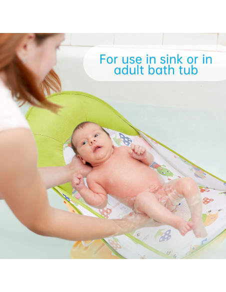 Bañera Plegable para Bebés Verde-01 con 3 Posiciones