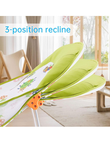 Bañera Plegable para Bebés Verde-01 con 3 Posiciones