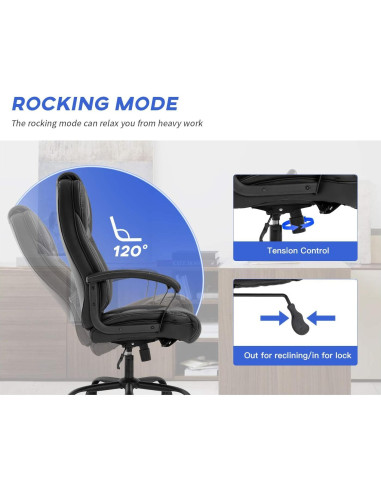 Silla de Oficina Ergonómica BestOffice con Masaje y Soporte Lumbar