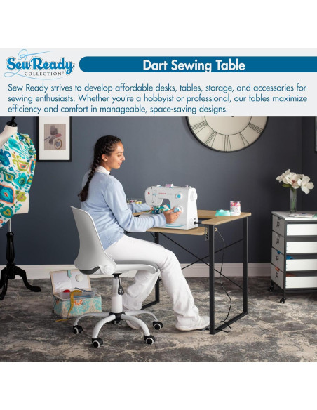 Mesa de Trabajo Sew Ready Dart Plegable 104 cm para Manualidades