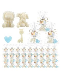 Juego de Jabones de Safari Demissle para Baby Shower 20 Piezas