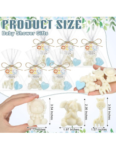 Juego de Jabones de Safari Demissle para Baby Shower 20 Piezas 2