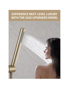 Barra Deslizante de Ducha Weshi con Ducha de Mano y Manguera 149.86 cm 2